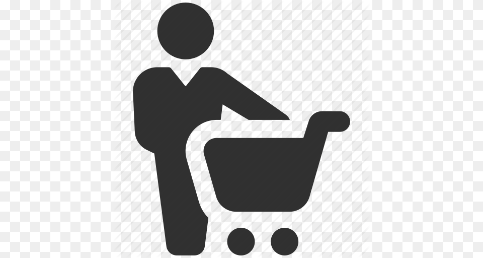 Buyer Client Customer Ecommerce Shopping Shopping Cart Icon, Cleaning, Person Png Image