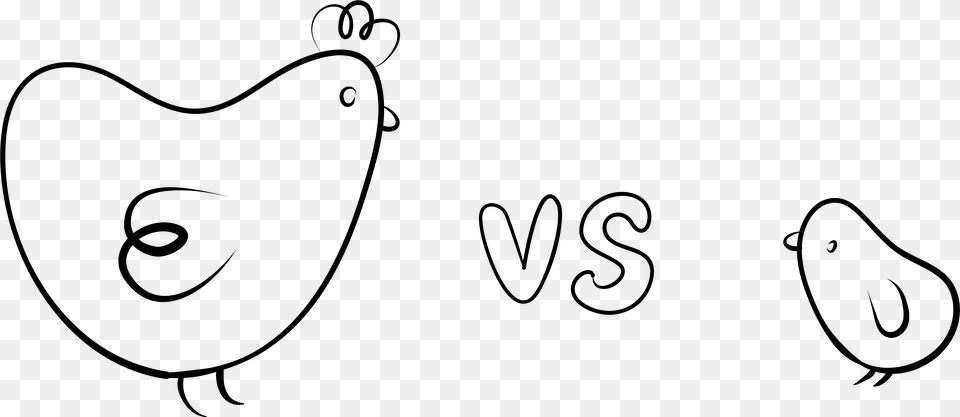 Buying Baby Chicks Vs Chickens Line Art, Gray Png