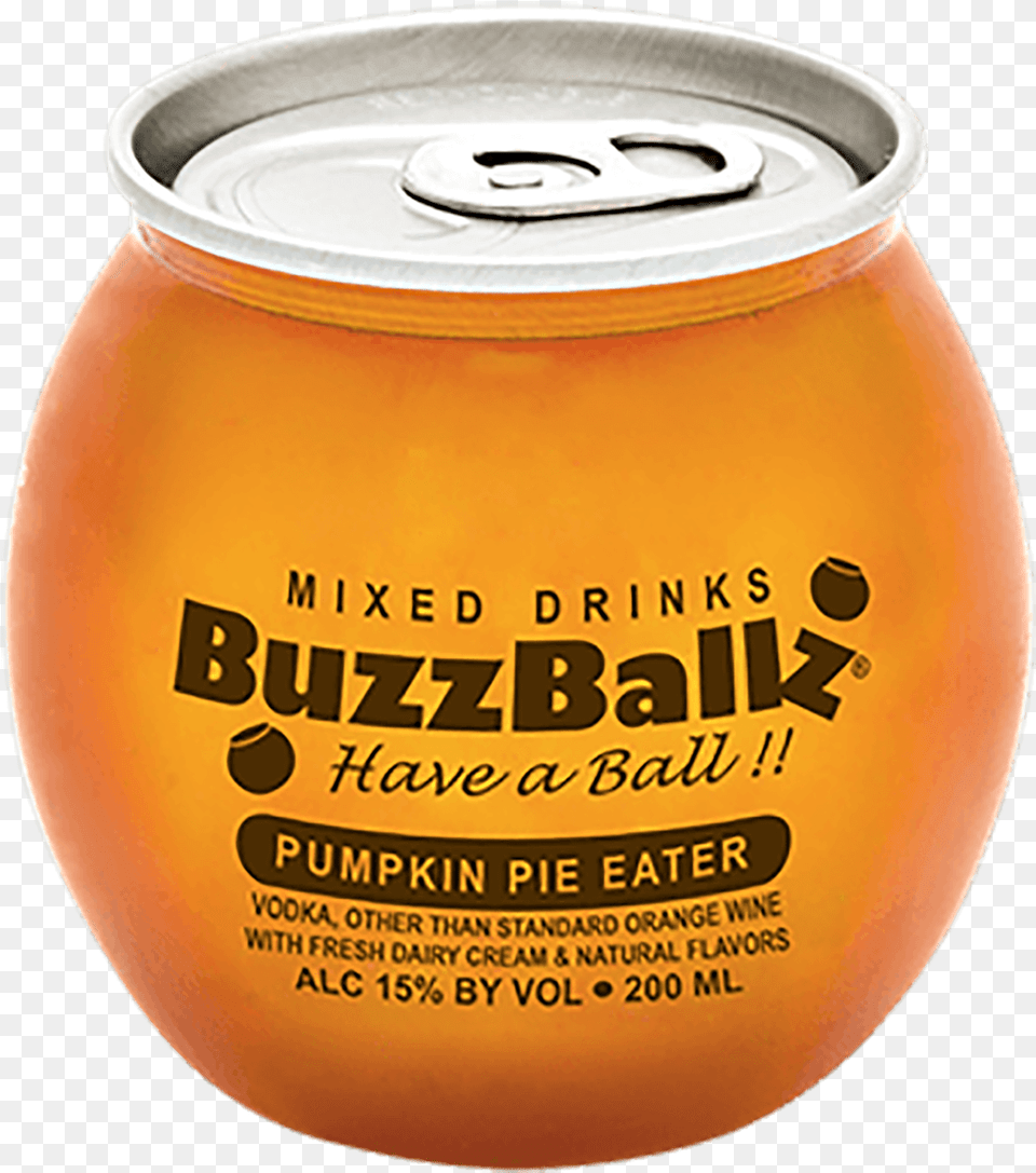 Buzz Ballz Pumpkin Pie Eater Buzzballz Choc Tease, Can, Tin Png Image
