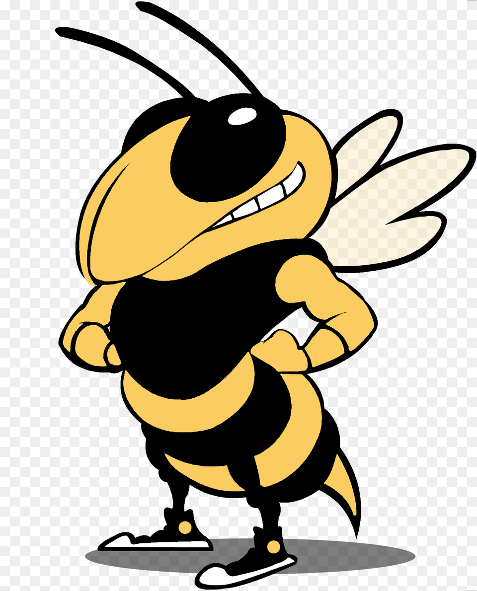 Buzz Georgia Tech Black And White Clipart Download Thomas County Yellow Jackets, Animal, Bee, Insect, Invertebrate Png