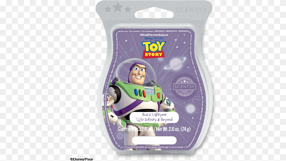 Buzz Light Year To Infinity And Beyond Scentsy Bar, Baby, Person, Toy Free Transparent Png