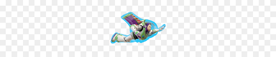 Buzz Lightyear Toy Story Balloon Bouquet, Baby, Person, Clothing, Vest Png Image