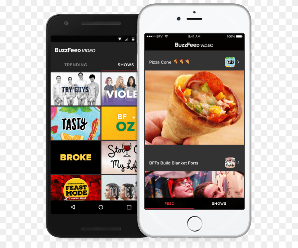 Buzzfeed Creates Its First All Video App Buzzfeed Mobile App, Electronics, Mobile Phone, Phone, Person Png