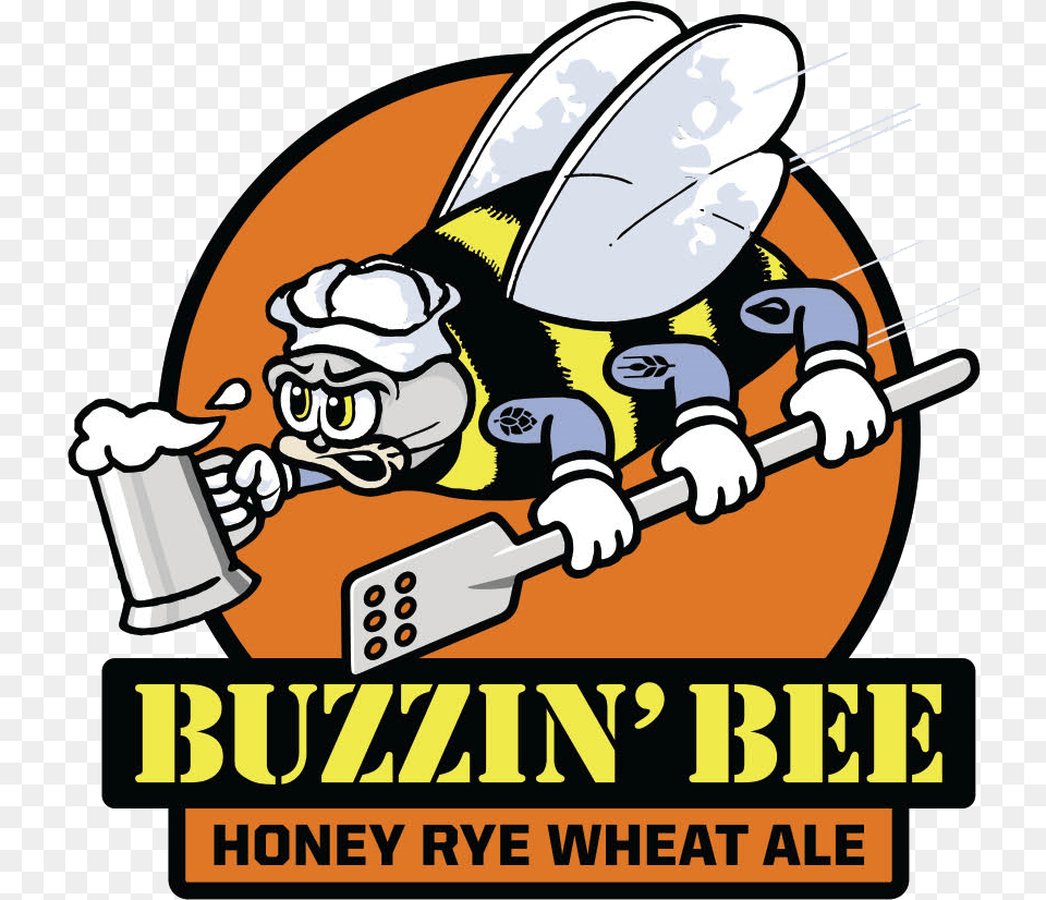 Buzzin Bee Honey Rye Wheat Ale Finse, Advertisement, Poster, Baby, Person Free Png Download