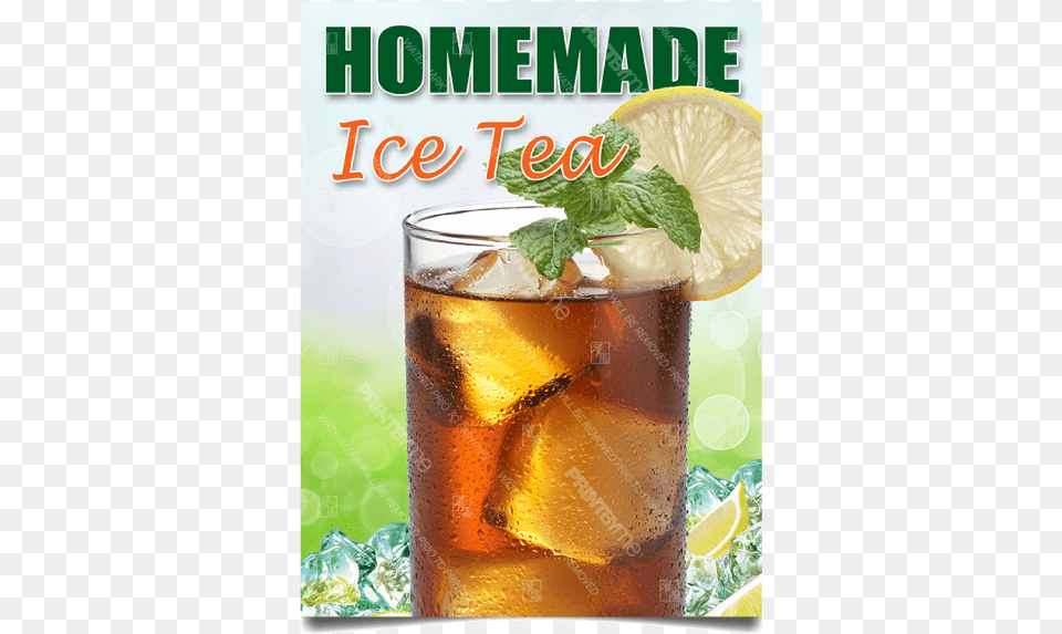 Bv 135 Iced Tea Poster New Save Energy Poster, Alcohol, Mojito, Herbs, Cocktail Free Png Download