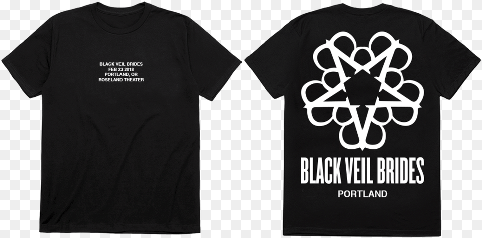 Bvb Tour Tee Black Veil Brides Logo, Clothing, T-shirt, Shirt Png Image