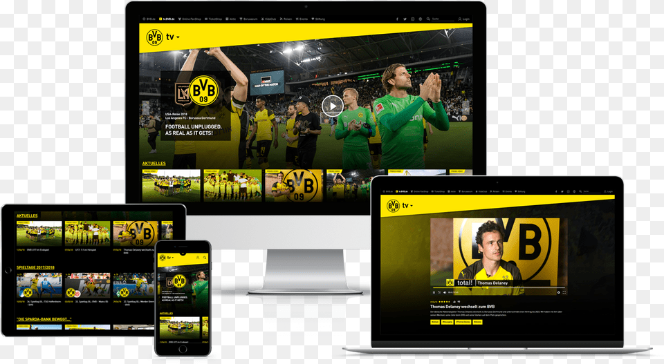 Bvb Tv Offers Both A Tier And A Subscription Offering Borussia Dortmund, Adult, Person, Man, Male Free Png