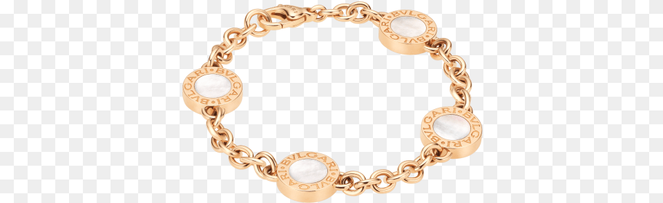 Bvlgari Bvlgari 18 Kt Rose Gold Bracelet Set With Mother Bracciale Bulgari, Accessories, Jewelry, Locket, Pendant Png