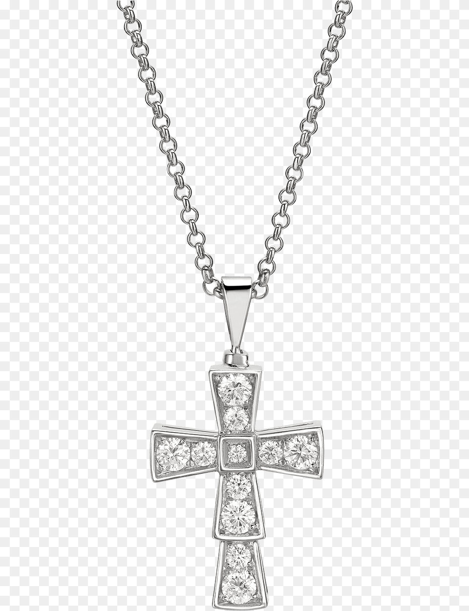 Bvlgari Cross Necklace, Accessories, Jewelry, Symbol, Diamond Free Png