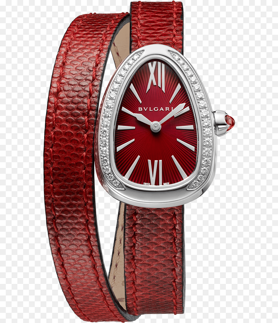 Bvlgari Serpenti Red Watch, Arm, Body Part, Person, Wristwatch Png