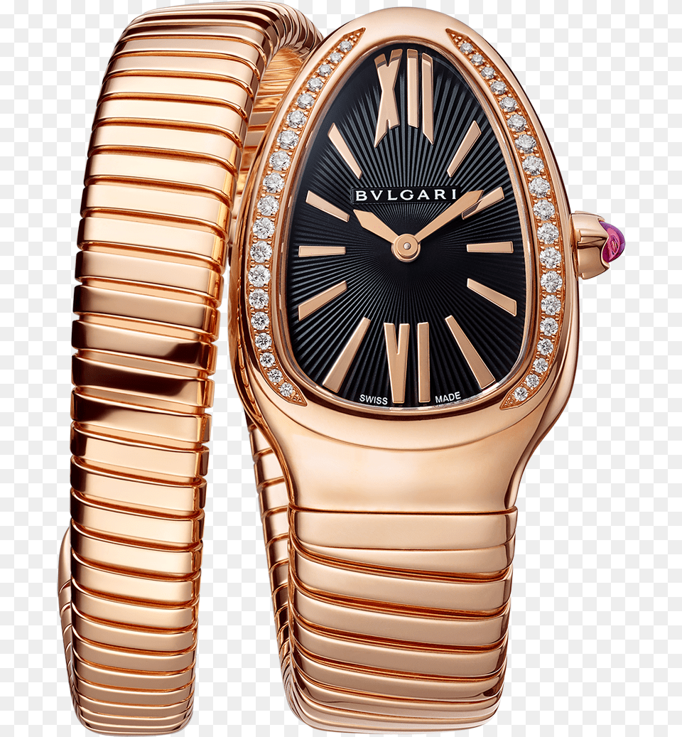 Bvlgari Serpenti Watch, Arm, Body Part, Person, Wristwatch Png Image