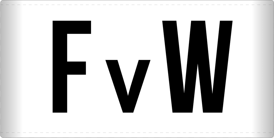 Bw Armbinde Fvw Clipart, Sign, Symbol, Text Png Image