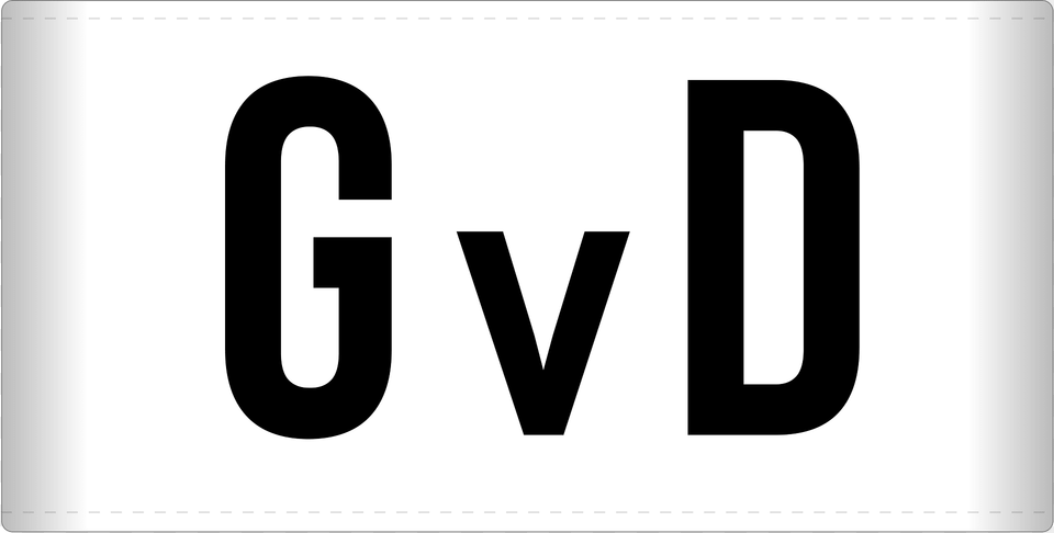 Bw Armbinde Gvd Clipart, Vehicle, Transportation, License Plate, Text Free Png Download