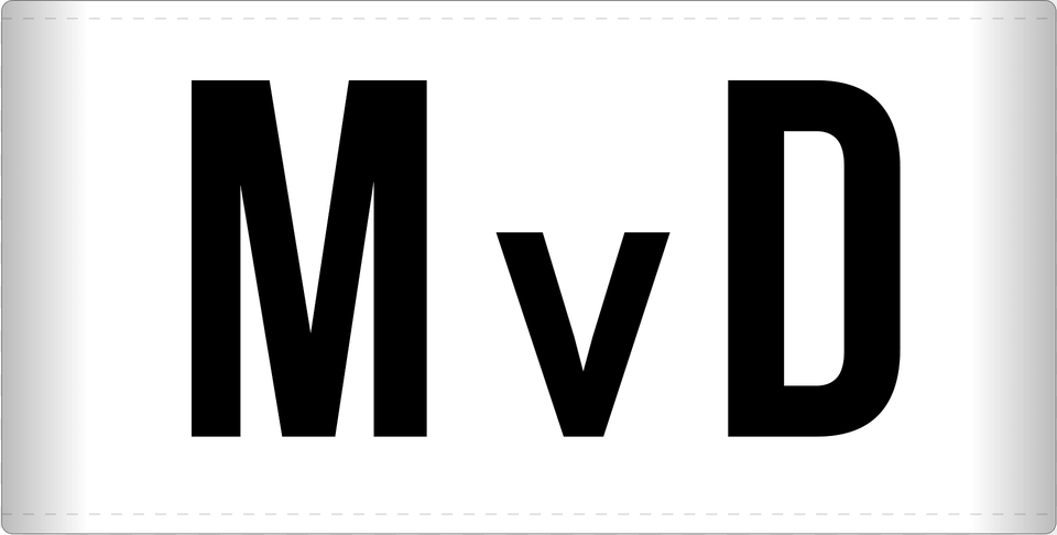 Bw Armbinde Mvd Clipart, Sign, Symbol, Text Png Image