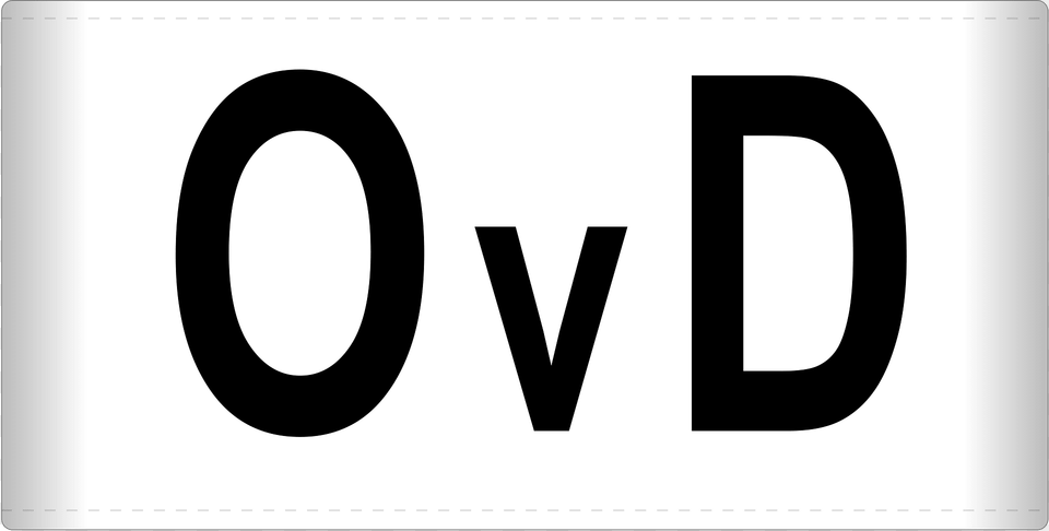 Bw Armbinde Ovd Clipart, Symbol, Text, Number, Device Png