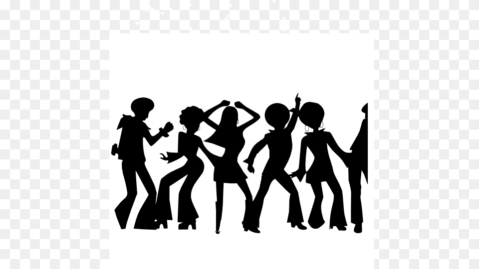 Bw Disco Clip Art, Adult, Stencil, Silhouette, Person Free Png Download