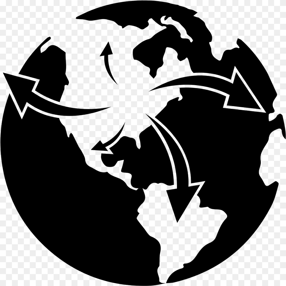 Bw Global World Clipart, Gray Free Transparent Png