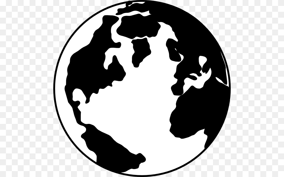 Bw Globe Large Size, Planet, Astronomy, Outer Space, Pet Free Transparent Png