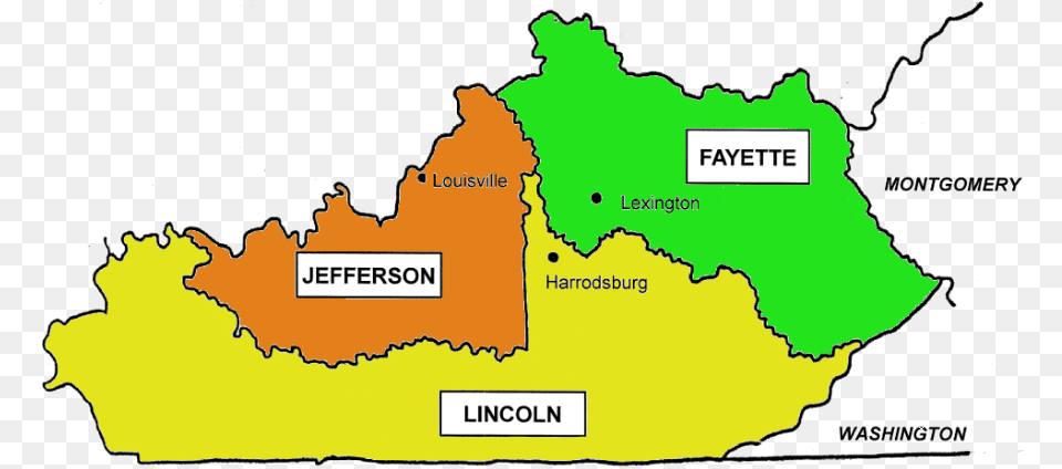 By 1776 Kentucky County Had Been Split Into Jefferson Kentucky Boundaries, Chart, Map, Plot, Atlas Png