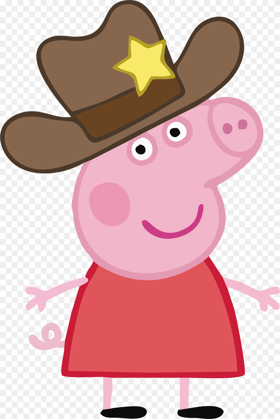 By Convitex Peppa Pig Cowboy Hat, Clothing, Cowboy Hat, Baby, Person Free Png