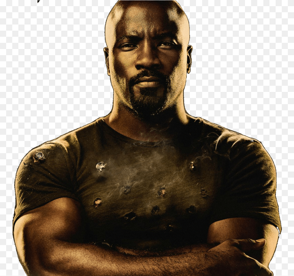 By Cptcommunist Dvd Luke Cage Season, Adult, T-shirt, Portrait, Photography Png Image