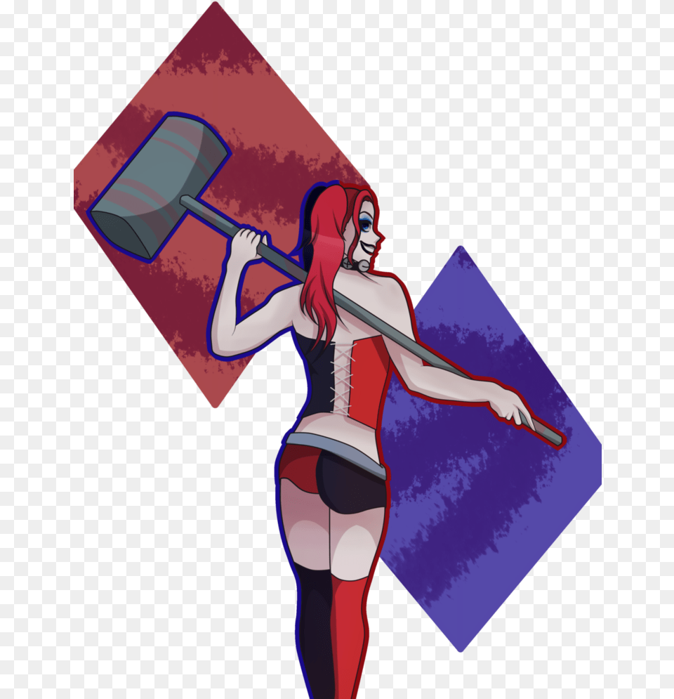 By Cryinglilbitcharmin Harley Quinn, Adult, Person, Female, Woman Png