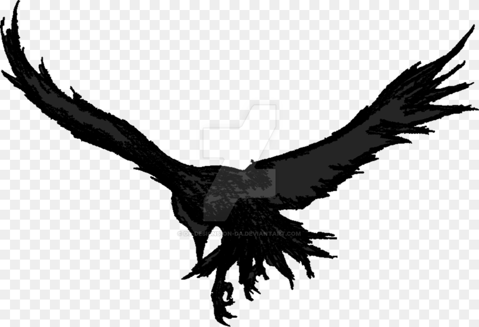 By Ds Designs On Da Dsdesignsonda Eagle Black Transparent, Animal, Bird, Flying, Vulture Free Png