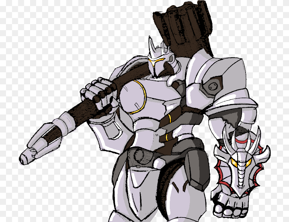 By Nemesisbruticusprime Reinhardt Overwatch Drawing, Baby, Person, Machine, Wheel Free Png