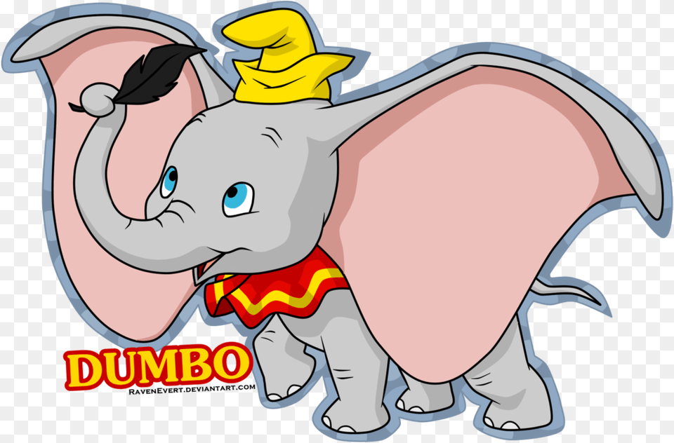 By Ravenevert Elephant Clipart Dumbo, Baby, Person, Face, Head Free Png Download