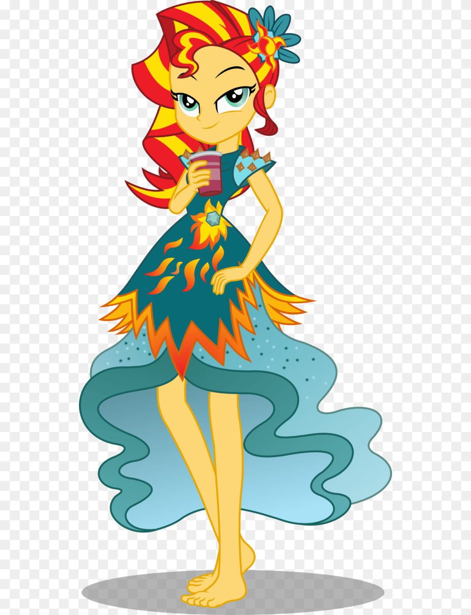By Request For Equestria Girls Legend Of Everfree Sunset Shimmer, Art, Graphics, Publication, Comics Free Transparent Png