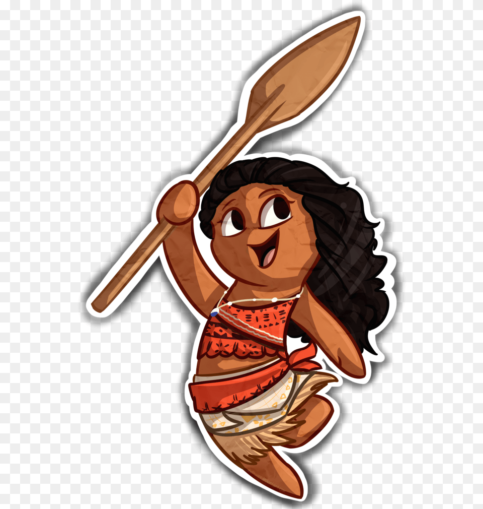 By Sheltonee Moana Chibi, Spoon, Cutlery, Baby, Person Png