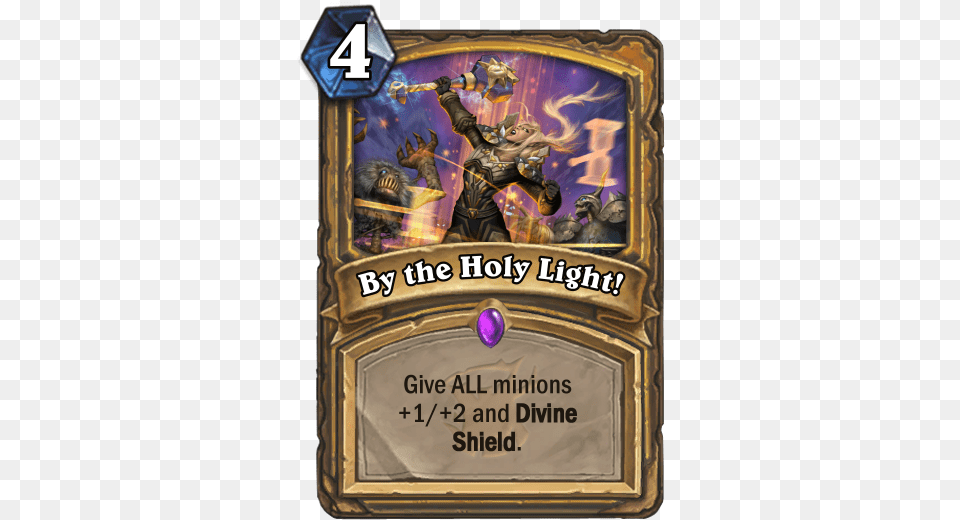 By The Holy Light Hearthstone Forbidden Healing, Book, Publication, Advertisement, Adult Free Png
