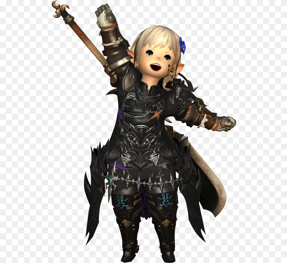 By The Moogle Post Woman Warrior, Baby, Person, Sword, Weapon Free Png Download