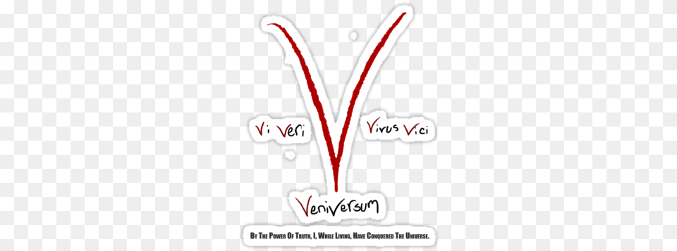 By The Power Of Truth V For Vendetta V Pour Vendetta Vi Veri Universum Vivus Vici, Smoke Pipe, Sticker, Logo, Advertisement Free Png Download