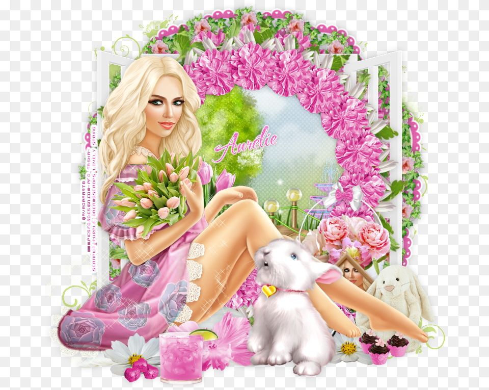 By The Very Talented Avroraart8 Beautiful Tube Called Girl, Figurine, Flower Arrangement, Plant, Flower Bouquet Free Png