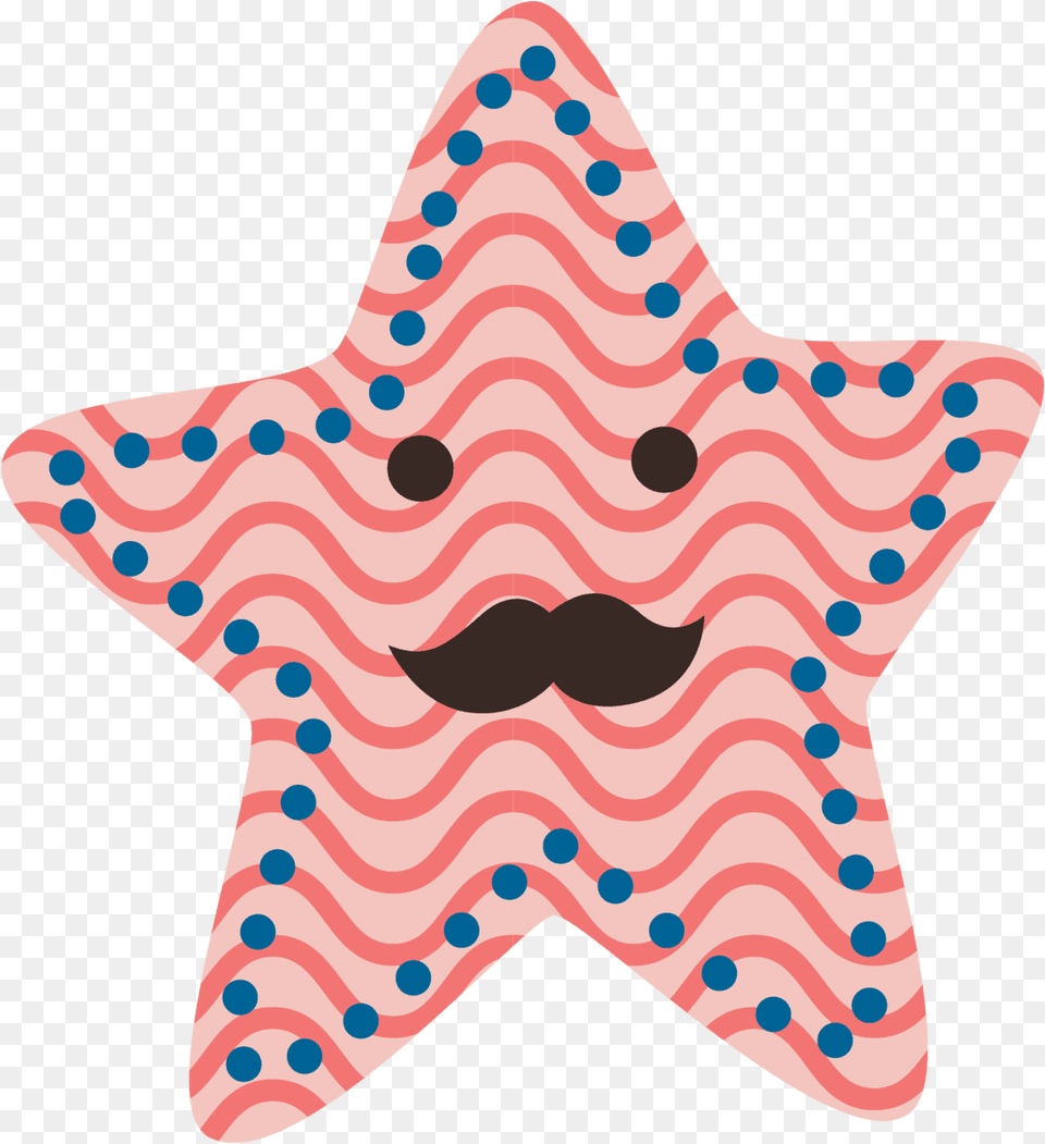 By Yenty Jap Fake Tattoo Moustache Star Starfish, Food, Sweets, Star Symbol, Symbol Free Png