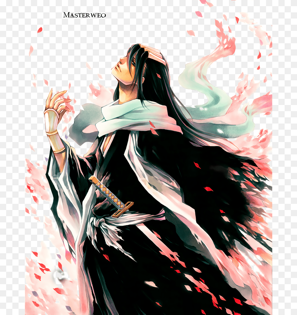 Byakuya Was Born Into The Kuchiki Family And Grew Up, Fashion, Book, Publication, Comics Png Image