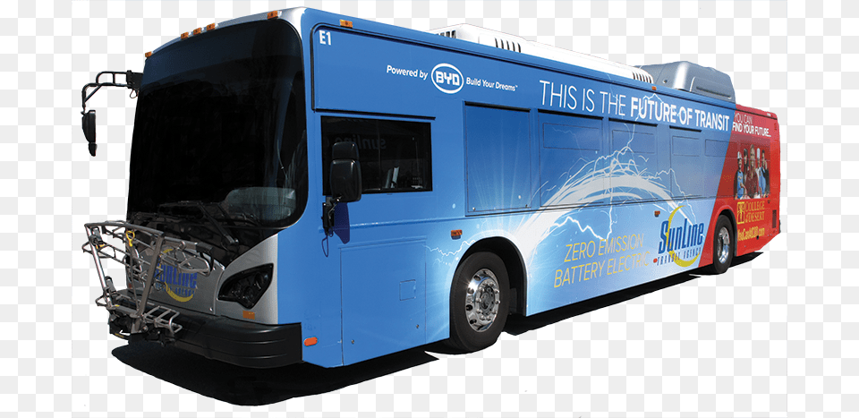 Byd Electric Battery Bus 9th Generation Sunline Buses, Transportation, Vehicle, Tour Bus Free Png Download