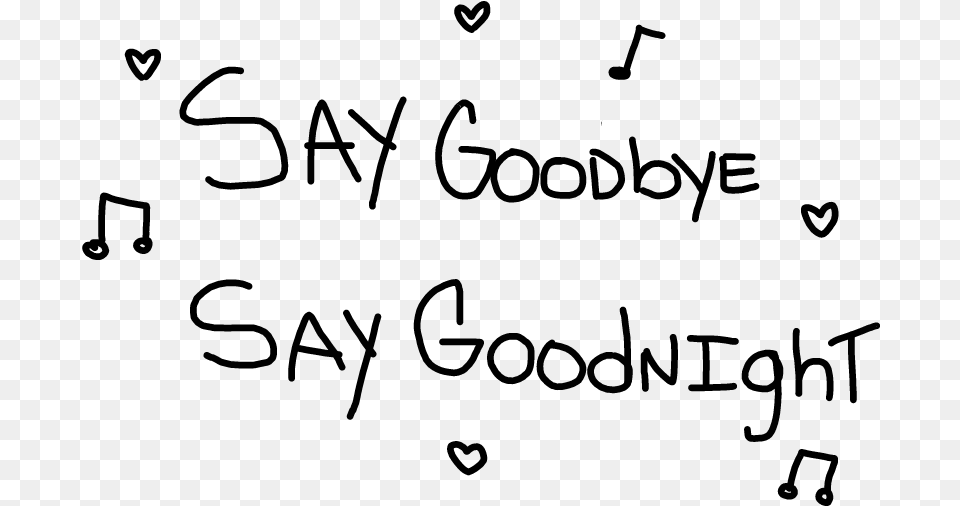 Bye Bye Bye Mac Demarco Lt3 Handwriting, Gray Png