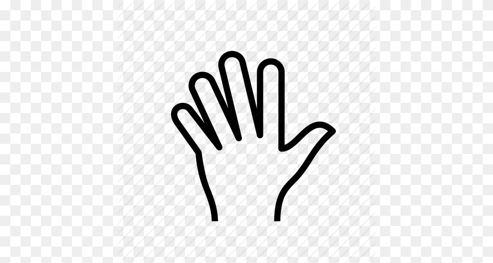 Bye Fingers Hand Hello Wave Icon, Clothing, Glove, Body Part, Person Free Transparent Png