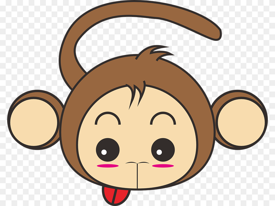 Byeongsinnyeon 2016 Monkey Animal New Year Greeting Cute Monkey Head Clipart, Plush, Toy, Face, Person Png Image