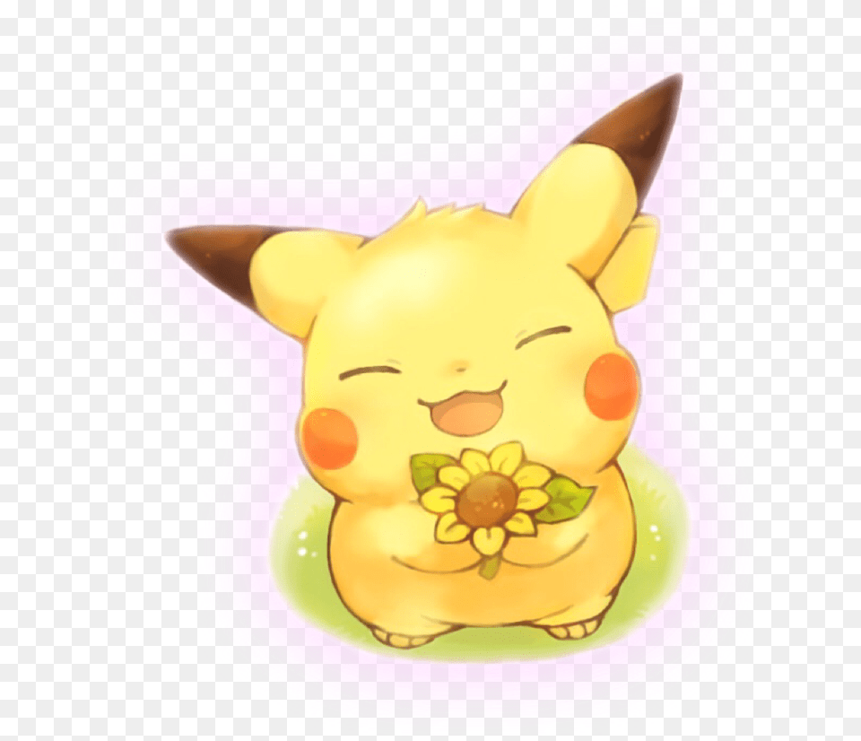 Bygmo Pikachu Holding A Flower, Baby, Person, Animal, Cat Free Transparent Png
