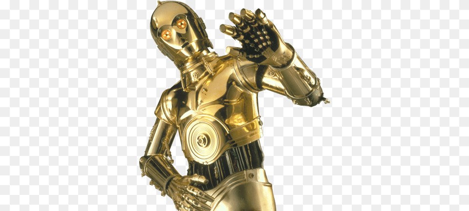 C 3po Star Wars Roboter Gold, Smoke Pipe, Robot Png Image