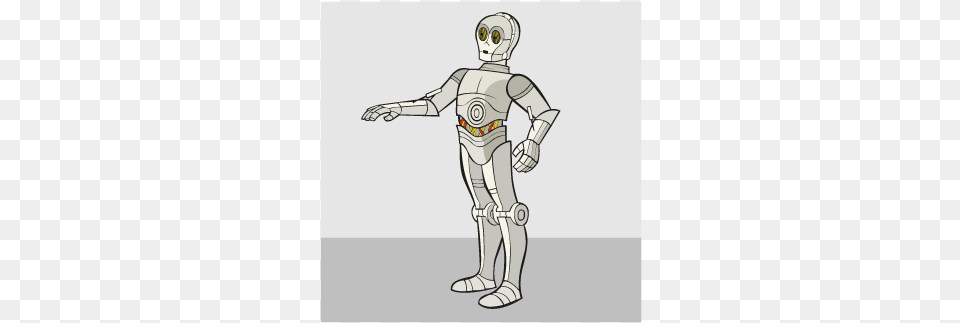 C 3po Vetor, Baby, Person, Robot, Art Free Png Download