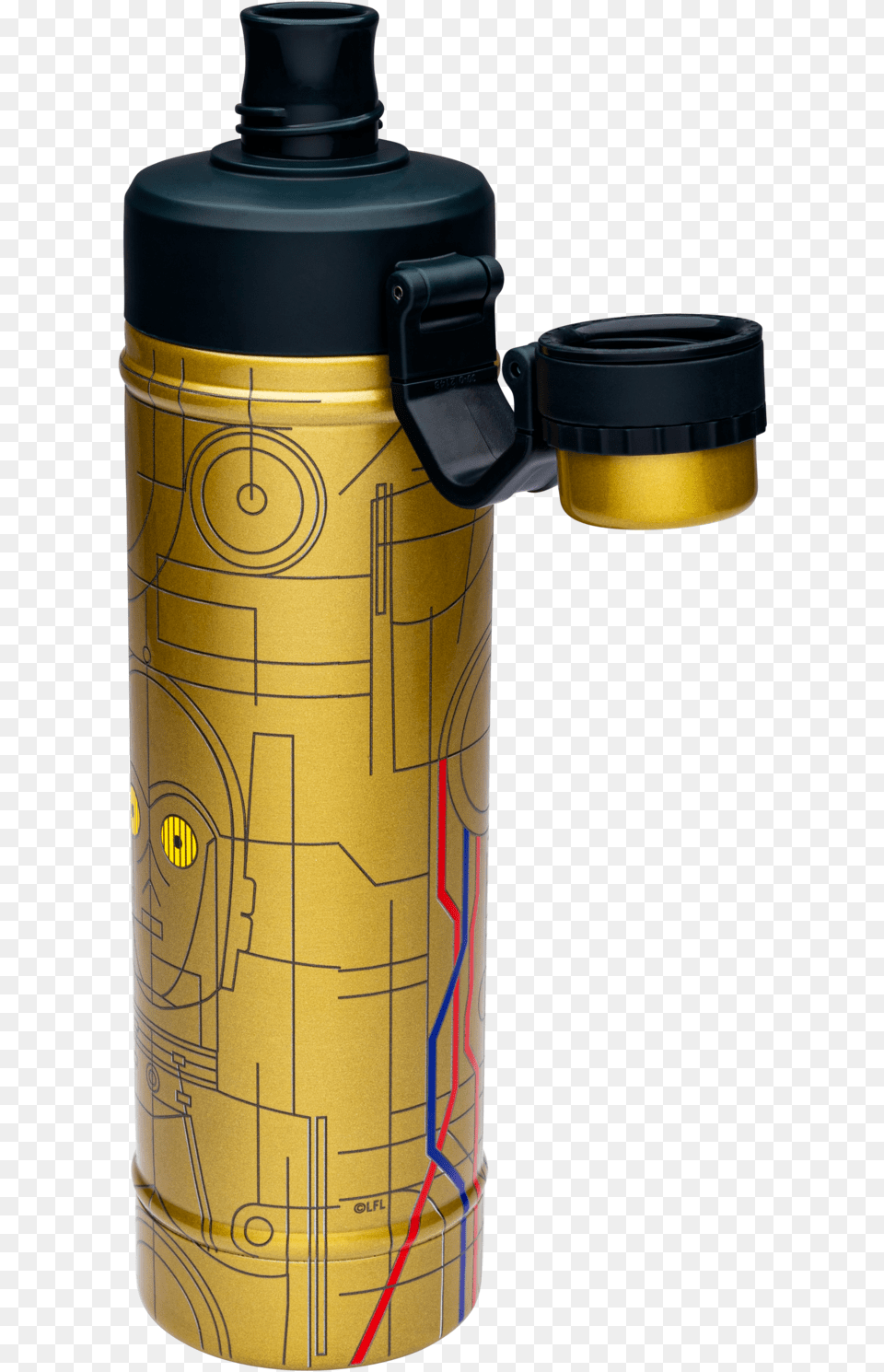 C 3po Water Bottle 25 Oz Cylinder, Cup, Shaker, Fire Hydrant, Hydrant Png