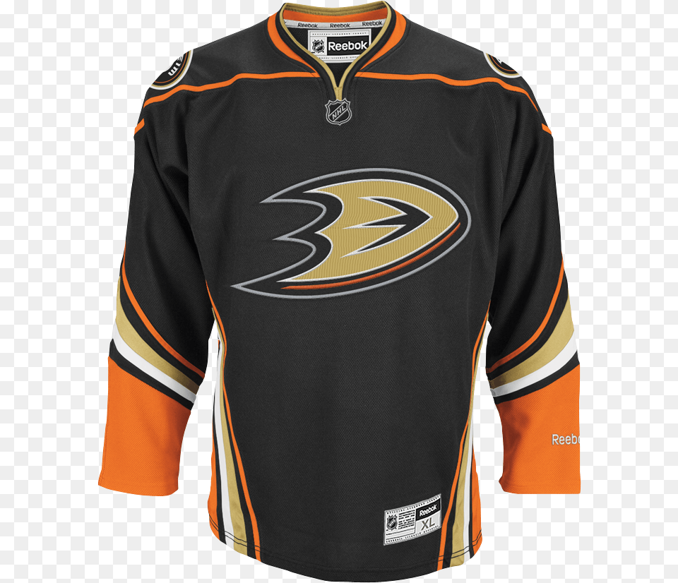 C Adu Hpjadu 5bv Mf Anaheim Ducks Third Jersey 2010, Clothing, Shirt, T-shirt Png Image