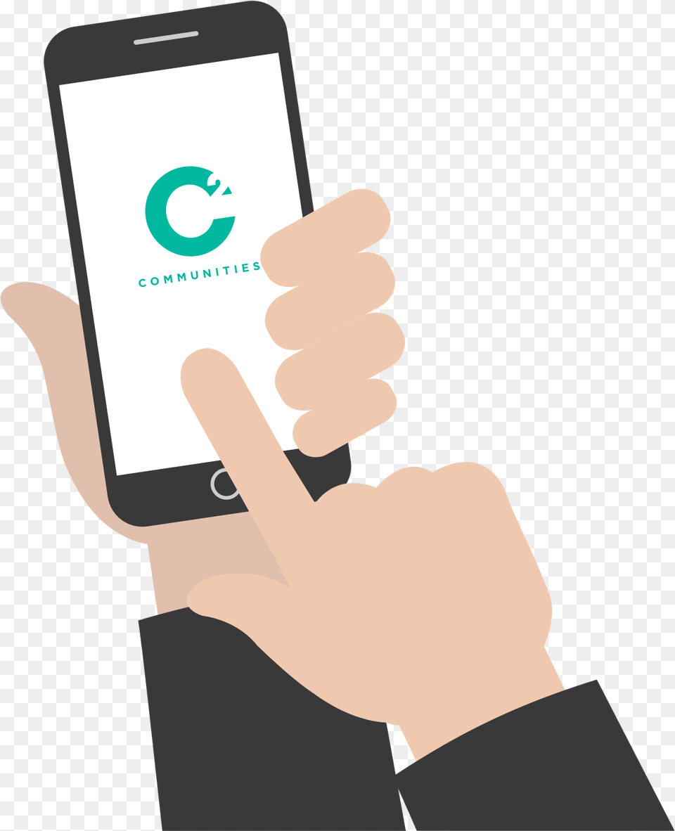 C Communities Iphone, Electronics, Mobile Phone, Phone, Person Free Png Download