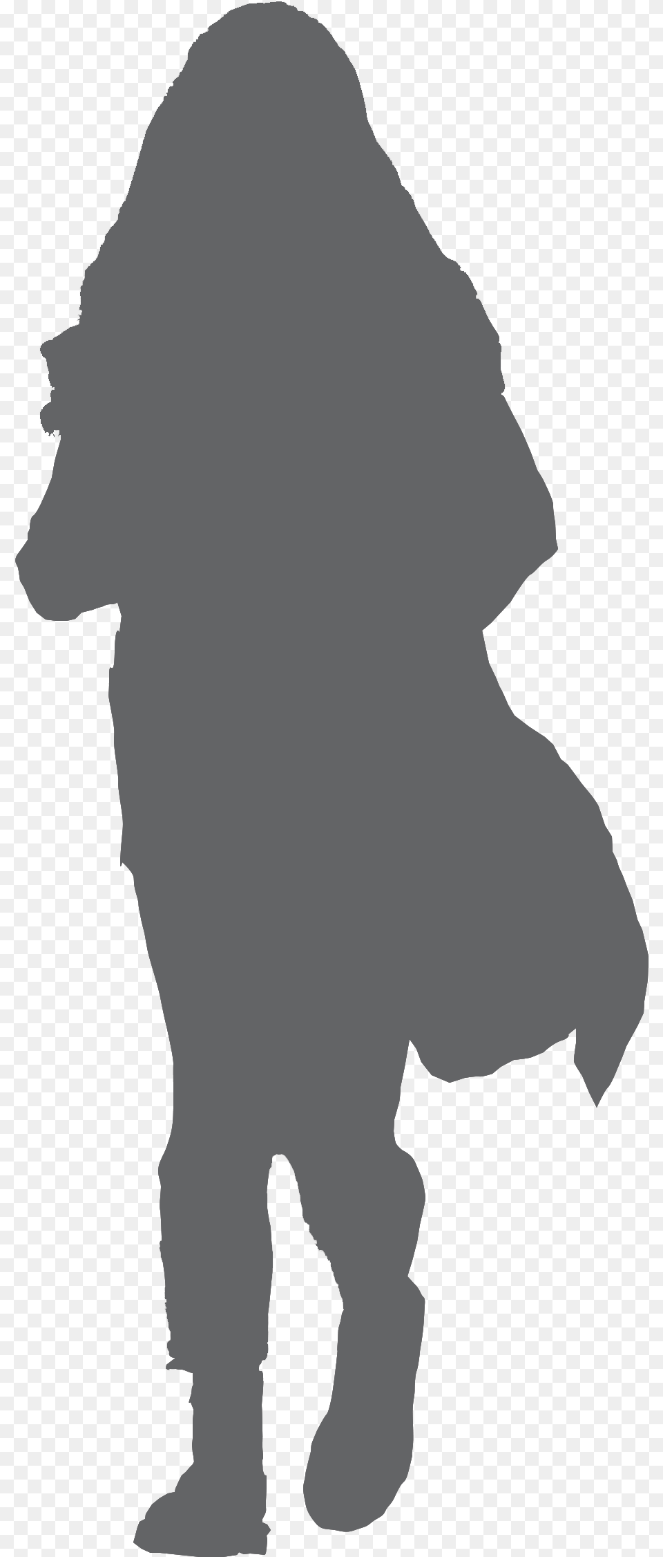 C Girl Walking Reminiscing Silhouette, Baby, Person Png