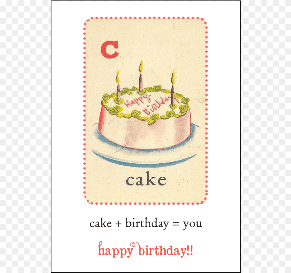 C Is For Cake Birthday Set Backofcard, Birthday Cake, Cream, Dessert, Food Png