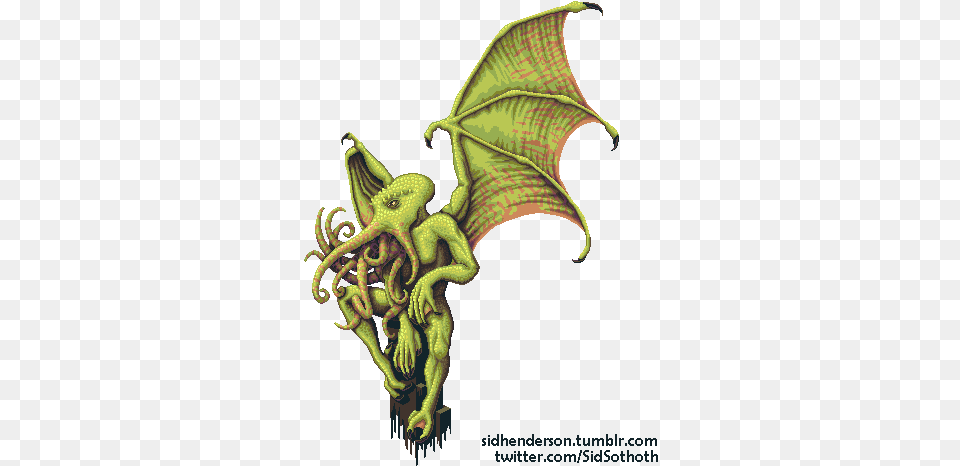 C Is For Cthulhu Hp Lovecraft Full Size Dragon, Accessories, Ornament, Art, Animal Free Transparent Png